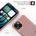 thumbnail image 6 of Dteck Case for iPhone 14 6.1-inch,Magnetic Leather Card Slots Wallet Case Shockproof Rubber Flip Durable Cover,Rosegold, 6 of 7