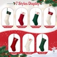 thumbnail image 3 of Christmas Stockings Customized with Initials, 18’’ Large Embroidered Monogram Knit Christmas Stocking,Xmas Stocking for Kids, Holiday and Family Stocking for Fireplace or Party Decoration 1Pack, 3 of 6