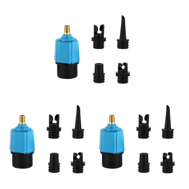Toystoory Pump Adapter Practical Valves Compressor Nylon Air Supplies Rafting Board Convertor Valve Adapters Nozzle Installation Simple Type1 NO1