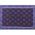 thumbnail image 1 of Ahgly Company Machine Washable Indoor Rectangle Oriental Blue Traditional Area Rugs, 2' x 3', 1 of 4
