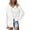 White, variant on PRETTYGARDEN Women's Button Down Shirts Fall Long Sleeve Textured Stripe Tops Oversized Shacket Jacket Knit Blouses