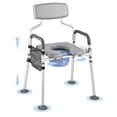 thumbnail image 1 of VEVOR Bedside Commode Chair 4-in-1 Raised Toilet Seat 500 lbs Adjustable Height, 1 of 9