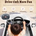 thumbnail image 4 of UBesGoo Licensed Lexus 24V Powered Ride on Car Toy for Kids, Electric Car with Remote Control, LED Lights, Bluetooth, Age 3+, White, 4 of 8