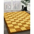 thumbnail image 2 of Ahgly Company Indoor Rectangle Abstract Sedona Brown Checkered Area Rugs, 8' x 10', 2 of 6