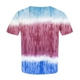 thumbnail image 5 of Patlollav Plus Size Tops For Women Tie Dye Short Sleeve Tunic Shirts Lightweight Crewneck Oversize Tshirts For Women 2024, 5 of 5