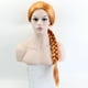 thumbnail image 5 of Shrek mujeres princesa Fiona Cosplay pelucas completas el monstruo Fiona fiesta juego de rol naranja marrón peluca de pelo trenzado, 5 of 5