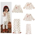 thumbnail image 2 of Conjunto de Pijama Infantil para niña, ropa coreana para bebé, pantalones y Top estampados bonitos, Otoño, 2023, 2 of 4