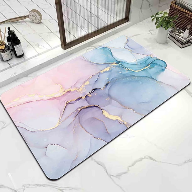 Decoración del hogar, alfombras, tapetes de baño, tapetes, alfombra, tapete para baño, tapete para puerta de baño, almohadilla absorbente de agua, tapete de secado rápido y lavable.