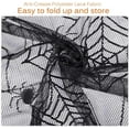 thumbnail image 3 of Halloween Tablecloth for Decorations, 48 x 96 inch Tgnazet Halloween Tabletop Rectangular Black Spooky Spider Web Bat Lace Table Cover for Gothic Halloween Party Home Table Decorations, 3 of 7