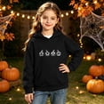 thumbnail image 5 of hengsof Girls Halloween Warm Hoodie Kids Print Pullover with Pocket Toddler Fall Winter Long Sleeve Sweatshirt 3-14Years, 5 of 8