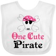 thumbnail image 3 of Inktastic Girls Cute Pirate Girls Baby Bib, 3 of 4