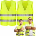 thumbnail image 1 of 2 Pack Gilets de Sécurité Voiture Femmes Hommes Adultes Gilet de Sécurité Gilet de Sécurité Gilet de Sécurité Gilet de Sécurité Gilet Réfléchissant Jaune pour Automobi, 1 of 1