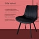 thumbnail image 3 of Comedor con Mesa en Vidrio Negro Moderna + 4 Sillas Velvet negro, 3 of 8