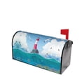 thumbnail image 2 of Bingfone Lighthouse Sea Port Magnetic Mailbox Cover Standard Size For Garden Yard Outdoor Decorations-25.5x21 In, 2 of 7