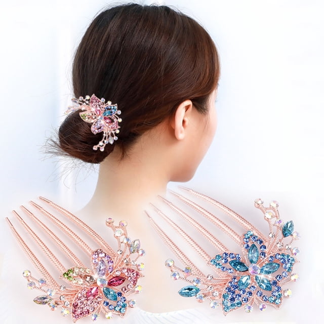 Visland Insert Comb Eco-friendly Five-tooth Alloy Insert Plate Hairpin for Lady