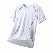 BSDJILFG Mens T-Shirts Cooling Summer Breathable Workout Top Casual Graphic Tees Short Sleeve Crewneck Shirts