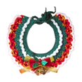 thumbnail image 2 of Kumdkd Handwoven Wool Christmas Pet Scarf – Festive Holiday Neckwear for Dogs & Cats (9.8" Adjustable Collar, Multicolor), 2 of 6