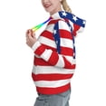 thumbnail image 2 of Kdxio America Flags3 Print Womens Oversized Hoodies Sweatshirts Hooded Pullover Tops Sweaters Casual-X-Large, 2 of 7