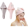 thumbnail image 1 of Toallas de microfibra para el cabello, toalla súper absorbente para secar el cabello, turbante para mujeres y niñas, gorro mágico rápido para secar el cabello, toalla para el cabello, gorro envue, 1 of 1