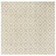 thumbnail image 3 of Unique Loom Ruth Trellis Shag Rug ,Square,10' 0" x 10' 0" Beige Modern Trellis Dining Room Living Room Bed Room, 3 of 5