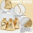 thumbnail image 6 of 60Pcs Organza Gifts Bags Medium 16x11cm Gold Drawstring Crafts Pouches for Wedding Birthday Party Christmas Candy Gifts DIY, 6 of 6