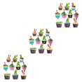 thumbnail image 2 of Thinsony 10pcs Fork Cake Dessert Bento Set Strawberry Pear Forks Animal Cartoon Snowman Santa Claus Sticker Toothpick 3Set, 2 of 6