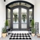 thumbnail image 1 of Alfombra SEEKSEE Algodon Buffalo Plaid 60x130 cm en blanco y negro, 1 of 7