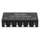thumbnail image 2 of Mezclador de señal de sonido estéreo 2 en 4 salidas Interfaz de 3,5 mm Mezclador amplificador de auriculares estéreo para estudio y escenario DC 5-15 V, 2 of 8