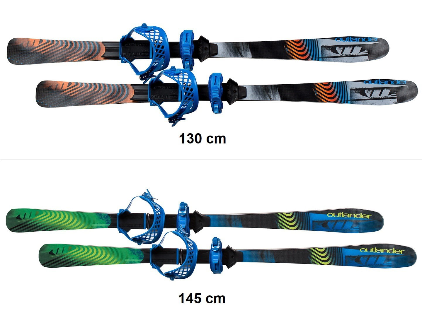 Whitewoods Set 2 Hold Together Easier to Carry Red Cross Country Ski Ties 