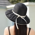 thumbnail image 3 of Women's Hat Bridal Wedding Tea Party Wide Brimmed Summer Sun Hat Ladies Outdoor Elegant Temperament Sun Hat Hat Pack Women's Dress Hats Bonnet 30s Style Hats Women Barrette Hat for Men Pack Hats Women, 3 of 4