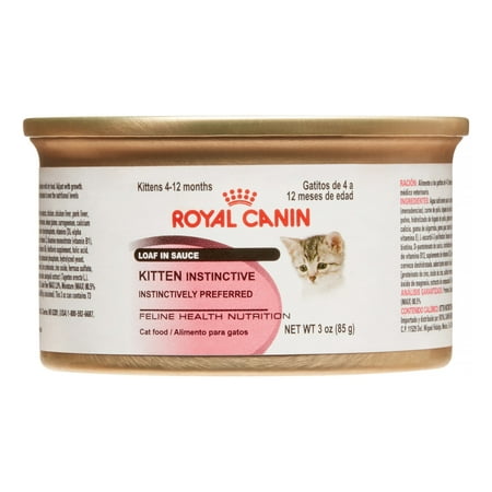Royal Canin Feline Health Nutrition Kitten Instinctive Loaf in Sauce All Breeds Kitten Wet Cat Food, 3 Oz. Can (24 (Best Cat Breed For Someone With Allergies)