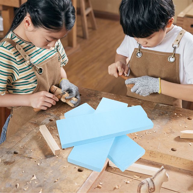 SKISUNO 6Pcs Portable Polystyrene Foam Sheets for Crafting Detailed Scene Models and DIY Projects