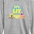thumbnail image 3 of SpongeBob SquarePants - It's Lit Hanukkah - Toddler And Youth Long Sleeve Graphic T-Shirt, 3 of 6