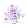 thumbnail image 2 of Crystal Lotus Flower Candle Holder - Clear Glass Lotus Design With Sparkling Crystal Accents, 3 Inch Size - For Home Decor, Table Centerpieces, Meditation Spaces, Special, 2 of 8