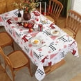 thumbnail image 1 of new American Christmas tablecloth polyester printed party decoration waterproof oil-proof rectangular table cloth table mat, 1 of 5
