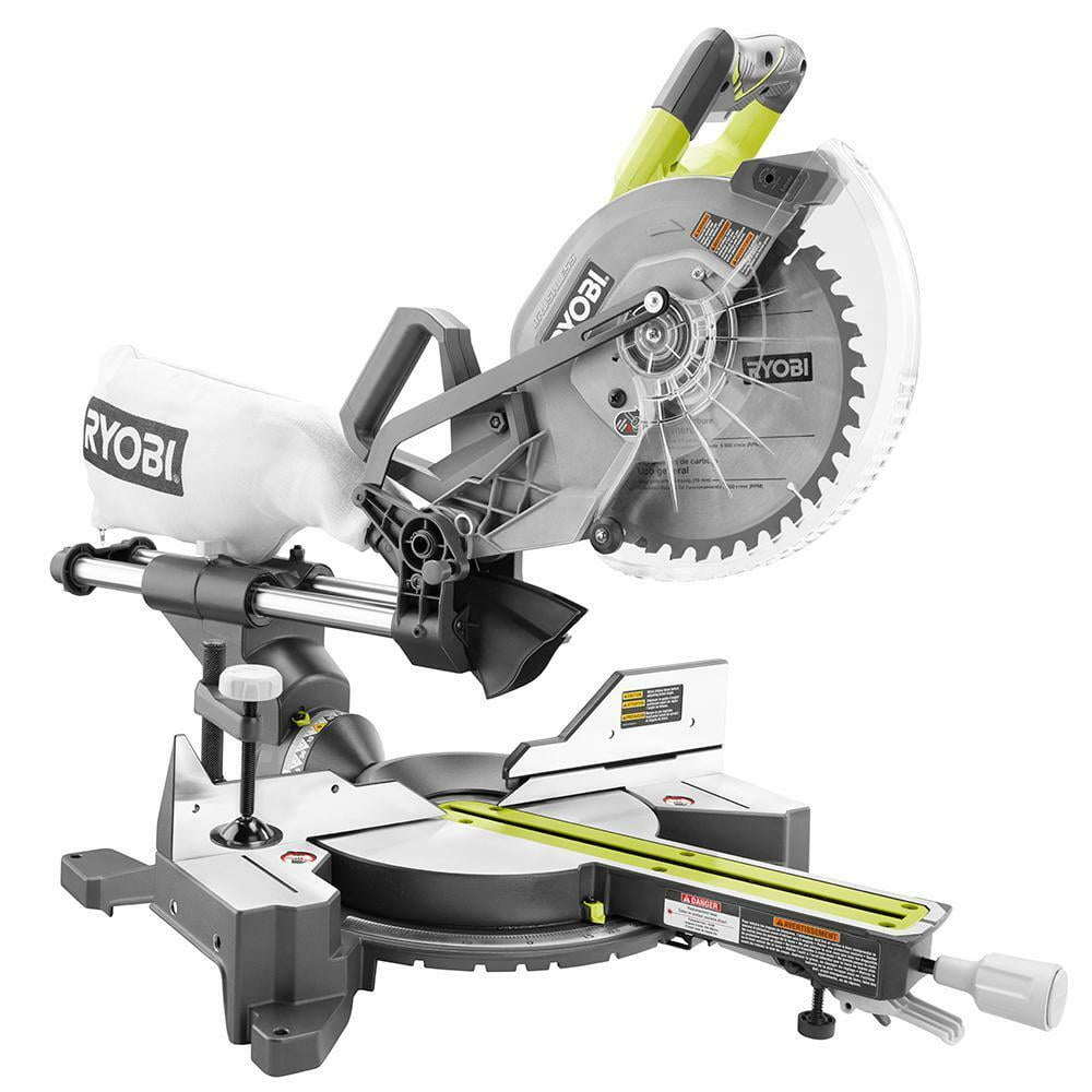 Ryobi Sliding Miter Saw Tool Only Dual Bevel One+One Brushless 18Volt