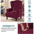 thumbnail image 4 of Funda para sillón orejero Tu Un Terciopelo de felpa Antideslizante 1 pieza, 4 of 5