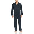 thumbnail image 1 of Conjunto de pijama de franela con botones en la parte delantera y cuadros para hombre: pantalón largo de manga larga, 1 of 3