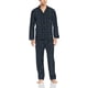thumbnail image 1 of Conjunto de pijama de franela con botones en la parte delantera y cuadros para hombre: pantalón largo de manga larga, 1 of 3