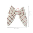 thumbnail image 4 of 15.5 Inch Red and White Checkered Christmas Bow, Large Buffalo Plaid Bow for Tree Topper, Wreath, and Gift Decor, 4 of 4