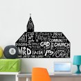 thumbnail image 1 of Religious Church Word Cloud Wall Decal Wallmonkeys Peel and Stick Graphics (36 in W x 29 in H) WM502554, 1 of 4