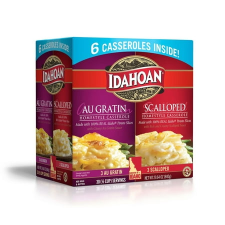 Product of Idahoan Au Gratin and Scalloped Potato Homestyle Casserole, 6 pk. [Biz