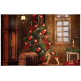 thumbnail image 1 of EREHome Christmas Pine Tree Placemat Plate Holder Set of 6, Table Mats Protector 12x18 inch, 1 of 5