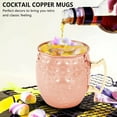 thumbnail image 4 of Moscow Mule Mug 550ml  Pure Copper Cocktail Cup for Bartenders, Home Bar, Whiskey, Vodka, Beer, Chilled Drinks, Party Gift, 4 of 8