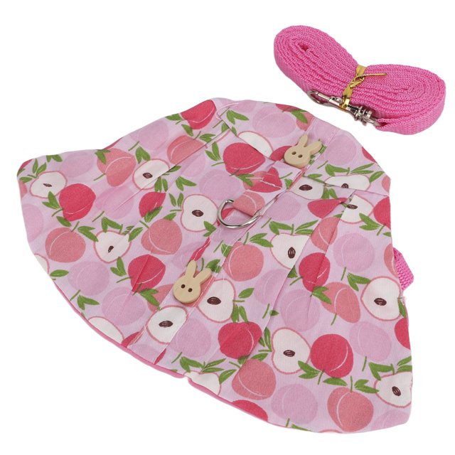 Vestido de Conejito para Mascotas Arnés para Vestido de Perro Y Juego de Correa Ropa de Conejos para Conejillo de Indias Arnés Chaleco Y Correa para Conejo melocotón ANGGREK Otros