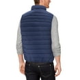 thumbnail image 2 of Men's Lightweight Full Zip Quilted Insulated Water Resistant Warm Puffer Vest (Navy, M), 2 of 3