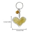 thumbnail image 3 of 3PCS Acrylic Love Key Chain Peach Heart Keyring Keychain Jewelry Gift Shining Bag Pendant Accessory, 3 of 8