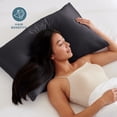 thumbnail image 3 of Bare Home Satin Pillowcase Set of 2 - Silky Soft for Hair and Skin - Envelope Closure - Standard, Forged Iron Gray, 3 of 9
