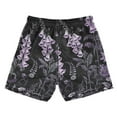 thumbnail image 7 of FORMRS Boys Swim Trunks Quick Dry Mesh Liner Boardshorts Sizes XS-XL, Light Purple Flowers, 7 of 7