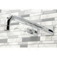 thumbnail image 3 of Kingston Brass KS6041DFL NuWave Two-Handle 3-Hole Wall Mount Roman Tub Faucet in Polished Chrome, 3 of 7